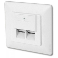 Розетка сетевая Digitus 2xRJ45 FTP, для скрытой проводки (DN-9005-N)