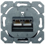 Розетка сетевая Digitus 2xRJ45 FTP, для скрытой проводки (DN-9005-N)