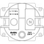 Розетка Sven SE-123 ivory (7100090)