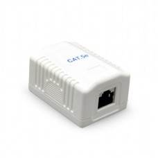Розетка Cablexpert (NCAC-1U5E-01) RJ-45, Cat5е, внешняя, белый