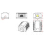 Розетка Cablexpert (NCAC-1F6-01) RJ-45, Cat6, зовнішня, біла