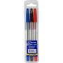 Ручка шариковая Buromax non-retractable, SET*3pcs JOBMAX Corvina (BM.8433)