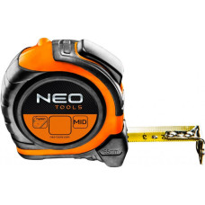 Рулетка Neo стальная лента 8 м x 25 мм, магнит, двусторонний (67-198)