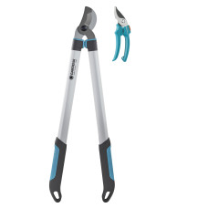 Комплект: сучкоріз для сухих гілок Gardena EasyCut 680 А з кувадлом, 40 мм (арт.12004-20) + секатор Classic обвідний, 18 мм (арт.8754-20) (12003-30.000.00)