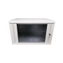 Шафа настінна EServer 19" 6U-600х350х370 (скло), сіра (ES-Е635G)