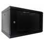 Шкаф настенный Hypernet 6U 19" 600x600 (WMNC66-6U-FLAT-BLACK)