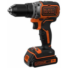 Шуруповерт BLACK&DECKER BL186KB, бесщет, 18V, 52Нм, Li-Ion, 2ак.