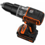 Шуруповерт BLACK&DECKER BL188KB, ударний, бесщет, 18V, 52Нм, 2ак.
