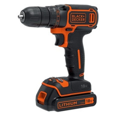 Шуруповерт BLACK&DECKER BDCDC18KB, 18V, 30Нм, Li-Ion, 2акк.