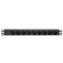 Силовой блок Kingda 19" 1U 9xSchuko, С14, без кабеля (KD-GER(16)N1009WKPB19A-C14)
