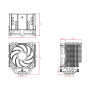 Кулер процессорный ID-Cooling SE-226-XT ARGB, Intel: 1700/1200/2066/2011/1151/1150/1155/1156, AMD: AM4, 129x106x154 мм, 4-pin