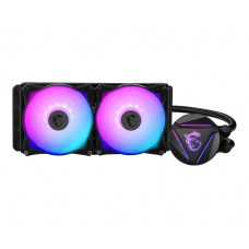 Система водяного охлаждения MSI MAG CoreLiquid 240R V2; Intel: LGA2066/2011/1700/1200/1151/1150/1155/1156/LGA1366, AMD: AM4/AM3+/AM3/AM2+/AM2/FM2+/FM2/FM1, 274x120x27 мм, 4-pin