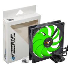 Вентилятор Frime (FGF120HB3) 120x120x25мм, 3pin+Molex, Black/Green