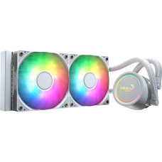 Система водяного охолодження AeroCool Abyss L240R White (ACLA-AB24117.21)