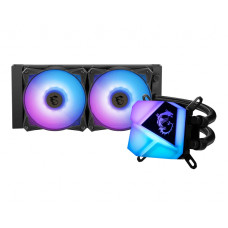 Система водяного охлаждения MSI MAG CoreLiquid C240; Intel: LGA2066/2011/1700/1151/1150/1155/1156/LGA1366, AMD: AM4/AM3+/AM3/AM2+/AM2/FM2+/FM2/FM1, 276x120x27 мм, 4-pin