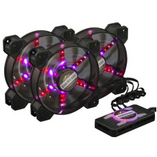 Набор Frime RGB-вентиляторов + Fun hub + ДУ Frime Iris Flicker KIT (IRISFLICKERKIT)