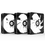 Вентилятор ID-Cooling TF-12025-ARGB-TRIO (3pcs Pack), 120x120x25мм, 4-pin PWM, черный