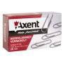 Скрепки канцелярские Axent rounded, nickel-plated, with a bend, 28 мм 100 шт (4104-А)