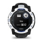 Смарт-годинник Garmin Instinct 3 50mm Solar Whitestone with Black/Bolt Blue Silicone (010-02935-43)