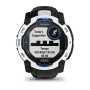 Смарт-годинник Garmin Instinct 3 50mm Solar Whitestone with Black/Bolt Blue Silicone (010-02935-43)