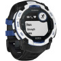 Смарт-годинник Garmin Instinct 3 50mm Solar Whitestone with Black/Bolt Blue Silicone (010-02935-43)