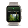 Смарт-годинник Garmin Venu X1 Soft Gold Titanium with French Grey Nylon (010-02980-33)