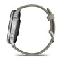 Смарт-годинник Garmin Venu 4 45mm Silver Bezel with Silver Gray Silicone Band (010-03014-01)