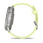 Смарт-годинник Garmin Venu 4 45mm Silver Bezel with Citron Silicone Band (010-03014-02)