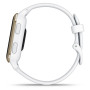 Смарт-годинник Garmin Venu Sq 2 Light Gold Aluminum Bezel with White Case and Silicone Band (010-02701-81)