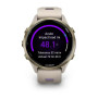 Смарт-годинник Garmin Forerunner 970 French Gray Soft Gold Titanium with French Gray/Translucent Indigo Silicone with Soft Gold Buckle (010-02969-62)