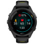 Смарт-годинник Garmin Forerunner 265S Black Bezel and Case with Black/Amp Yellow Silicone Band (010-02810-53)