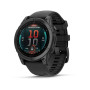 Смарт-годинник Garmin Fenix E 47mm AMOLED Slate Gray Steel with Black Silicone Band (010-03025-13)