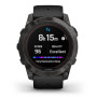 Смарт-годинник Garmin Fenix 7X Pro Sapphire Solar Carbon Gray DLC Titanium with Black Band (010-02778-54)