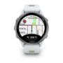 Смарт-годинник Garmin Forerunner 970 Whitestone Titanium with Whitestone/Translucent Amp Yellow Silicone with Silver Buckle (010-02969-61)