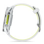 Смарт-годинник Garmin Forerunner 970 Whitestone Titanium with Whitestone/Translucent Amp Yellow Silicone with Silver Buckle (010-02969-61)