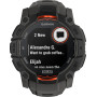 Смарт-годинник Garmin Instinct 3 50mm Solar Black with Charcoal Silicone Band (010-02935-40)