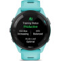 Смарт-годинник Garmin Forerunner 265 Black Bezel with Aqua Case and Aqua/Black Silicone Band (010-02810-12)