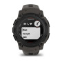 Смарт-годинник Garmin Instinct E 40 mm Black with Charcoal Silicone Band (010-02932-13)
