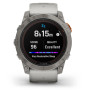 Смарт-годинник Garmin Fenix 7X Pro Sapphire Solar Titanium with Grey/Orange Band (010-02778-64)