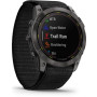 Смарт-годинник Garmin Enduro 2 Sapphire Carbon Gray DLC Titanium with Black UltraFit Nylon Strap (010-02754-13)