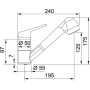 Смеситель Franke Novara-Plus Pull Out (115.0347.111)