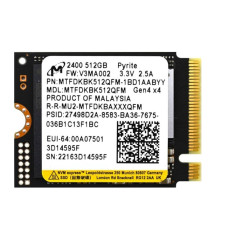 Накопичувач SSD 512GB Micron M.2 2230 PCIe 4.0 x4 3D QLC (MTFDKBK512QFM)