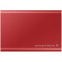 ssd зовнішній SAMSUNG T7 2TB USB 3.2 GEN.2 RED (MU-PC2T0R/WW) Твердотілий накопичувач