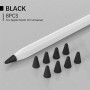Чехол TPU Goojodoq для наконечника стилуса Apple Pencil (1-2 поколение) (8шт) Black (1005001835985075B)