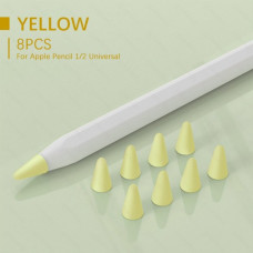 Чехол TPU Goojodoq для наконечника стилуса Apple Pencil (1-2 поколение) (8шт) Yellow (1005001835985075Y)