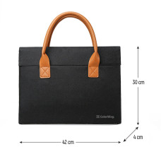 Сумка для ноутбука ColorWay Stylish 15.6 Black (CW-LBS156-BK)