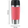 Термочашка Tefal Travel Mug Classic Twist 360 мл Coral (N2024410)
