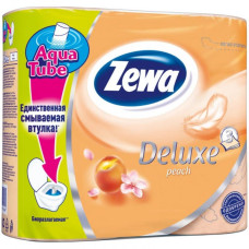 Туалетная бумага Zewa Deluxe 3-слойная Персик 4 шт (9011111035769)