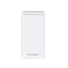 Универсальная мобильная батарея ColorWay Slim PD 10000mAh White (CW-PB100LPG3WT-PD)