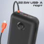 Універсальна мобільна батарея Promate PowerPod-30 30000mAh 35W Black